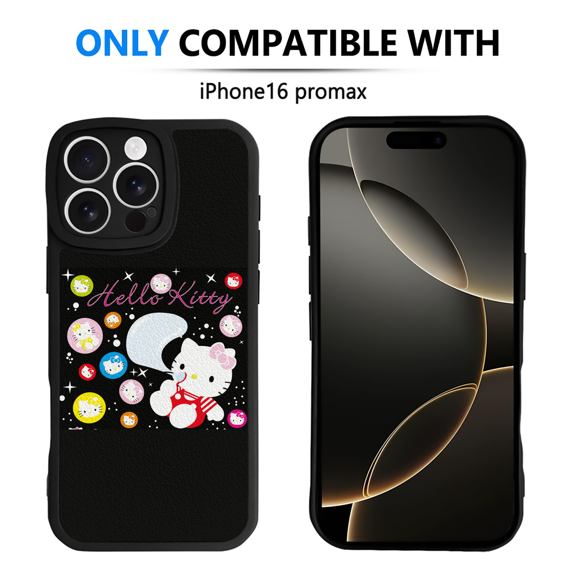 （画像用） Hello Kitty ハローキティ 【iPhone 16シリーズ対応】シリコンスマホケース（レザー調） 材質：シリコン